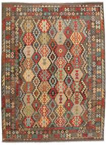 259X346 Kelim Afghan Old Style Tæppe Orientalsk Stort (Uld, Afghanistan) Carpetvista