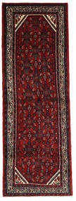 102X302 絨毯 オリエンタル ホセイナバード 廊下 カーペット ダークレッド/レッド (ウール, ペルシャ/イラン) Carpetvista