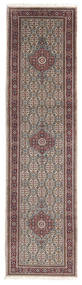 79X298 Moud Teppich Orientalischer Läufer Rot/Grau ( Persien/Iran) Carpetvista