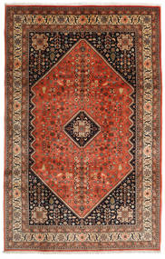  Abadeh Rug 198X308 Persian Wool Brown/Red Carpetvista