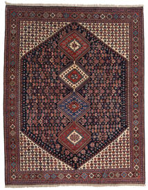  Orientalsk Yalameh Tæppe 200X258 Mørkerød/Rød Uld, Persien/Iran Carpetvista