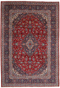 Tapis Persan Kashan 245X359 Rouge/Violet Foncé (Laine, Perse/Iran)