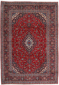 251X363 Dywan Keszan Orientalny Czerwony/Ciemnoczerwony Duży (Wełna, Persja/Iran) Carpetvista