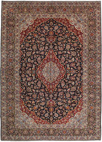 Tapete Oriental Kashan 302X419 Vermelho/Vermelho Escuro Grande (Lã, Pérsia/Irão)