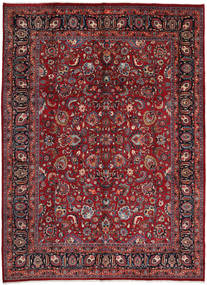  Persialainen Mashad Matot 295X402 Tummanpunainen/Punainen Carpetvista