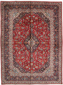 298X404 Tapete Kashan Oriental Vermelho/Vermelho Escuro Grande (Lã, Pérsia/Irão) Carpetvista