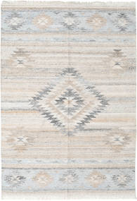 Tulum インドア/アウトドア用ラグ 洗える 140X200 小 ベージュ/ライトブルー 絨毯