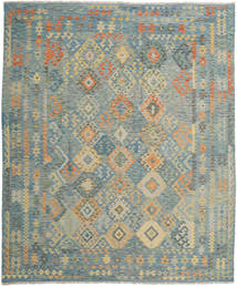 Kilim Afghan Old Style Rug 253X303 Large Wool, Afghanistan Carpetvista