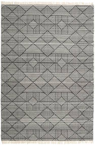  ウール 絨毯 200X300 Mauri チャコールグレー/クリームベージュ色