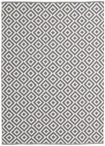 Torun 170X240 グレー/ホワイト チェック 綿 ラグ 絨毯