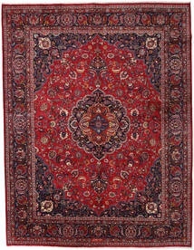 Mashad Vloerkleed 300X389 Rood/Donkerrood Groot Wol, Perzië/Iran Carpetvista