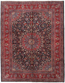 Dywan Perski Meszhed 297X375 Czerwony/Ciemno Różowy Duży (Wełna, Persja/Iran)