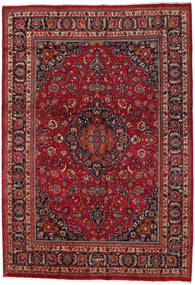  Orientalsk Mashad Tæppe 260X370 Rød/Mørkerød Stort Uld, Persien/Iran Carpetvista