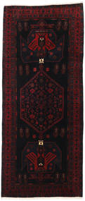  128X302 Medallion Small Hamadan Rug Wool, Carpetvista