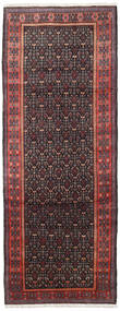 123X330 絨毯 ハマダン オリエンタル 廊下 カーペット レッド/茶色 (ウール, ペルシャ/イラン) Carpetvista