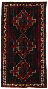 160X303 Alfombra Oriental Saveh De Pasillo Rojo Oscuro (Lana, Persia/Irán) Carpetvista