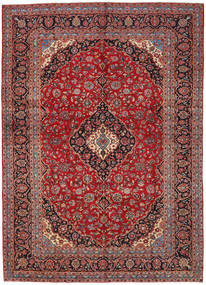  Kashan Szőnyeg 282X396 Perzsa Gyapjúszőnyeg Piros/Szürke Nagy Carpetvista