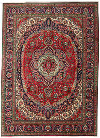  Oosters Tabriz Vloerkleed 247X344 Rood/Bruin Wol, Perzië/Iran Carpetvista