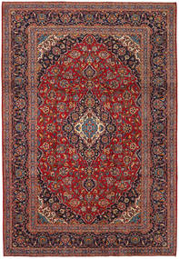 241X349 Χαλι Keshan Ανατολής Κόκκινα/Σκούρο Ροζ (Μαλλί, Περσικά/Ιρανικά) Carpetvista