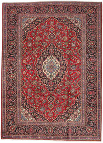 Tapete Kashan 249X347 Vermelho/Vermelho Escuro (Lã, Pérsia/Irão)
