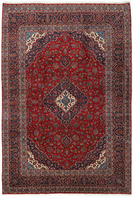 Tapete Oriental Kashan 246X355 Vermelho/Rosa Escuro (Lã, Pérsia/Irão)