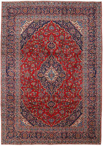 Orientalisk Keshan Matta 250X350 Röd/Mörkrosa Stor Ull, Persien/Iran Carpetvista