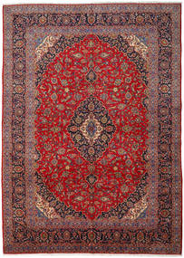 Dywan Perski Keszan 298X417 Czerwony/Ciemno Różowy Duży (Wełna, Persja/Iran)