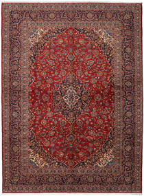 Keshan Matta 299X400 Röd/Mörkröd Stor Ull, Persien/Iran Carpetvista