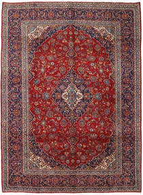 Tapete Kashan 295X397 Vermelho/Cinzento Grande (Lã, Pérsia/Irão)