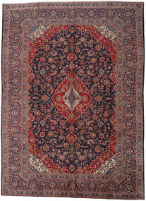 Tapete Persa Kashan 290X403 Vermelho/Porpora Escuro Grande (Lã, Pérsia/Irão)
