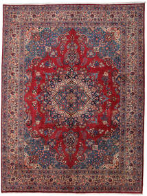 Mashad Szőnyeg 296X390 Perzsa Gyapjúszőnyeg Piros/Sötét Rózsaszín Nagy Carpetvista