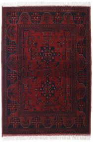 絨毯 アフガン Khal Mohammadi 104X145 ダークピンク/ダークレッド (ウール, アフガニスタン)