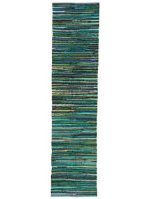 80X350 Petit Ronja Tapis - Multicolore/Turquoise Coton