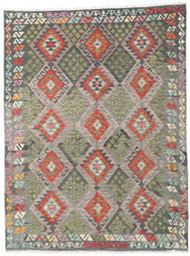  Kilim Afghan Old Style Rug 180X239 Wool Grey/Beige Carpetvista