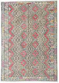  Oriental Kilim Afghan Old Style Rug 179X255 Grey/Orange Wool, Afghanistan Carpetvista