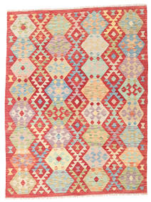 Kilim Afghan Old Style Rug 150X201 Red/Beige Wool, Afghanistan Carpetvista