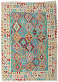 183X248 Kelim Afghan Old Stil Teppich Orientalischer (Wolle, Afghanistan) Carpetvista