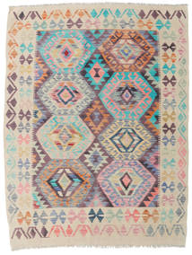  125X164 Small Kilim Afghan Old Style Rug Wool, Carpetvista