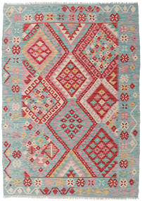  130X182 Klein Kelim Afghan Old Stil Teppich Wolle, Carpetvista