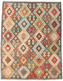  153X194 Pequeño Kilim Afghan Old Style Alfombra Lana, Carpetvista
