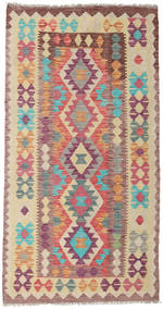  Kilim Afghan Old Style Rug 101X194 Wool Small Carpetvista