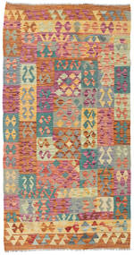  Kilim Afghan Old Style Rug 100X192 Wool Small Carpetvista