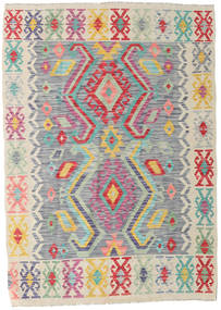  124X174 Small Kilim Afghan Old Style Rug Wool, Carpetvista