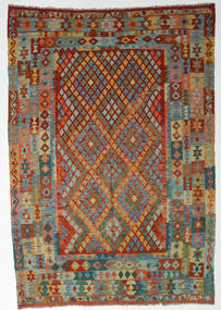  Kilim Afghan Old Style Rug 184X263 Carpetvista