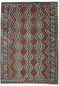  Kilim Afghan Old Style Rug 172X242 Wool Dark Grey/Grey Carpetvista