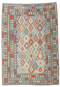 Kilim Afghan Old Style Alfombra 204X286 De Lana Carpetvista