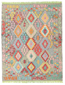  155X195 Small Kilim Afghan Old Style Rug Wool, Carpetvista