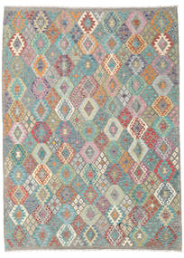  Orientalischer Kelim Afghan Old Stil Teppich 213X287 Wolle, Afghanistan Carpetvista