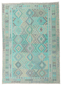  Kilim Afghan Old Style Alfombra 203X285 De Lana Carpetvista
