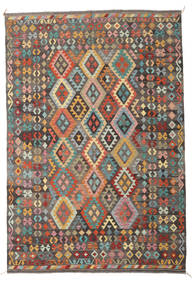  Kilim Afghan Old Style Rug 210X303 Wool Carpetvista